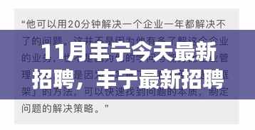 11月豐寧最新招聘動(dòng)態(tài)，把握職場機(jī)遇，共創(chuàng)美好未來