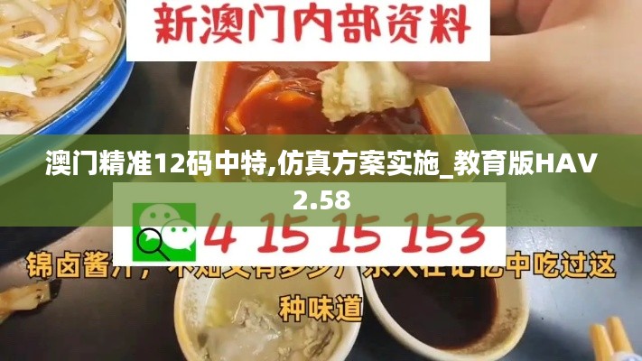 澳門精準(zhǔn)12碼中特,仿真方案實(shí)施_教育版HAV2.58