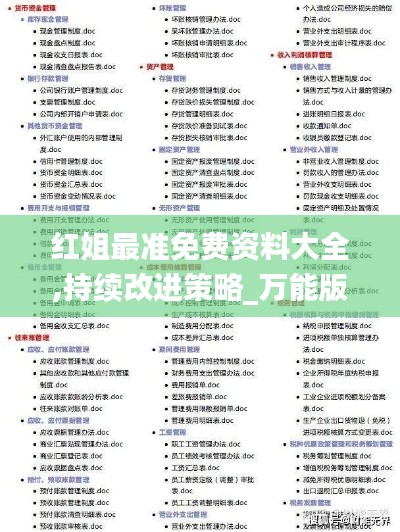 紅姐最準免費資料大全,持續(xù)改進策略_萬能版YYW2.27