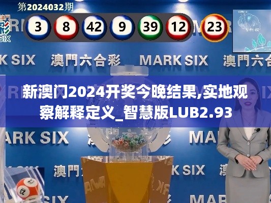 新澳門(mén)2024開(kāi)獎(jiǎng)今晚結(jié)果,實(shí)地觀察解釋定義_智慧版LUB2.93