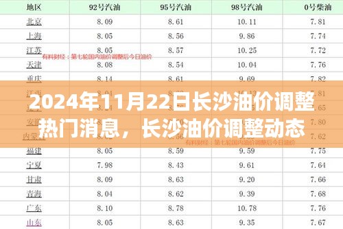 2024年11月22日長沙油價調整動態及熱門消息聚焦