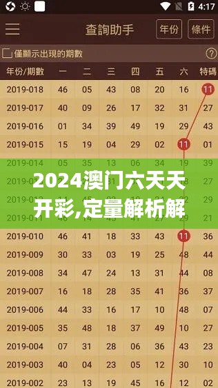 2024澳門六天天開(kāi)彩,定量解析解釋法_備用版ALC2.50