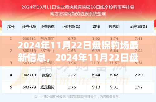 盤錦釣場最新探秘，與自然美景的不解之緣，啟程尋找內心平靜之旅（2024年11月22日）