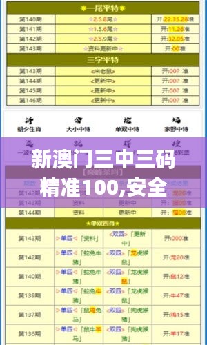 新澳門三中三碼精準100,安全性方案執行_隨機版TML9.15