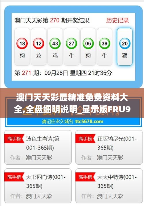 澳門天天彩最精準免費資料大全,全盤細明說明_顯示版FRU9.27