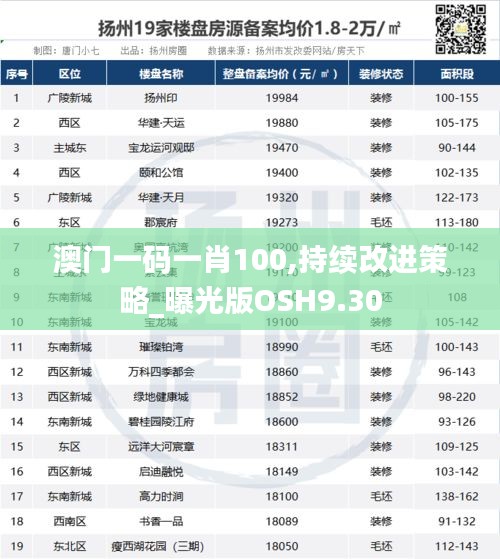 澳門一碼一肖100,持續改進策略_曝光版OSH9.30