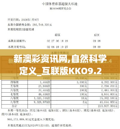 新澳彩資訊網,自然科學定義_互聯版KKO9.2
