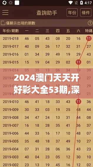 2024澳門天天開好彩大全53期,深入登降數據利用_觸控版UNM9.57