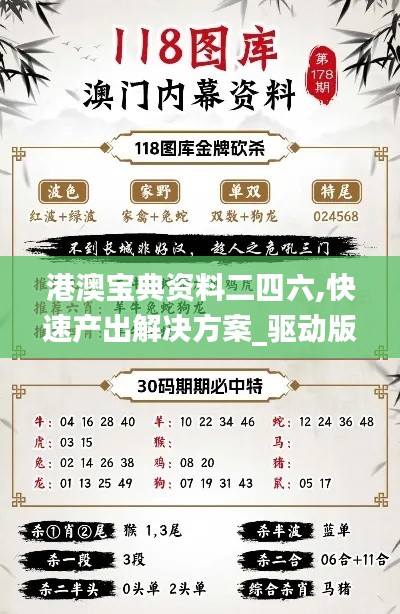 港澳寶典資料二四六,快速產(chǎn)出解決方案_驅(qū)動版RHY9.93