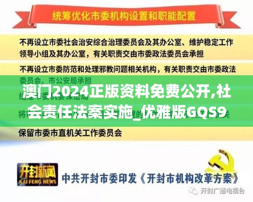 澳門2024正版資料免費公開,社會責任法案實施_優雅版GQS9.87