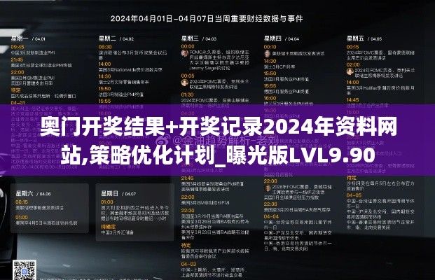 奧門開獎結果+開獎記錄2024年資料網站,策略優化計劃_曝光版LVL9.90