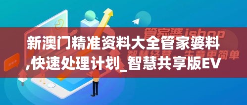 新澳門精準資料大全管家婆料,快速處理計劃_智慧共享版EVC9.20
