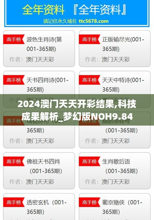 2024澳門天天開彩結果,科技成果解析_夢幻版NOH9.84