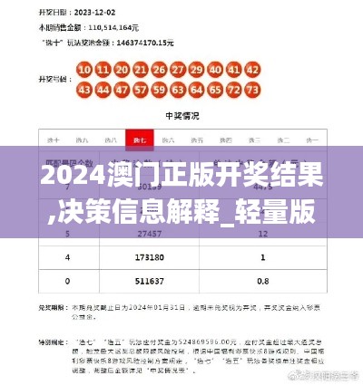 2024澳門正版開獎結(jié)果,決策信息解釋_輕量版FSQ7.48