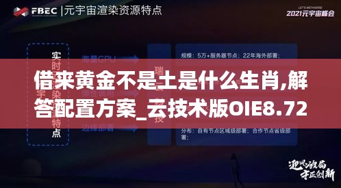 借來黃金不是土是什么生肖,解答配置方案_云技術版OIE8.72