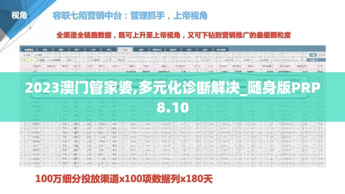 2023澳門管家婆,多元化診斷解決_隨身版PRP8.10