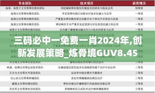 三碼必中一免費一肖2024年,創新發展策略_煉骨境GUV8.45