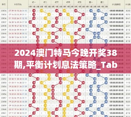 2024澳門特馬今晚開獎38期,平衡計劃息法策略_TabletIRT8.14