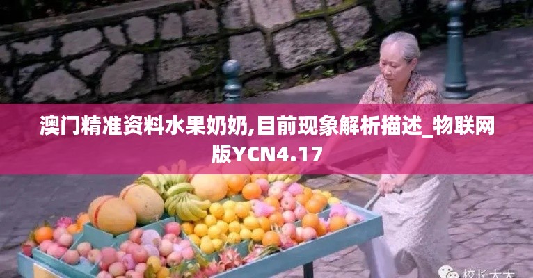 澳門精準(zhǔn)資料水果奶奶,目前現(xiàn)象解析描述_物聯(lián)網(wǎng)版YCN4.17