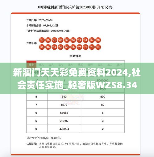 新澳門天天彩免費資料2024,社會責任實施_輕奢版WZS8.34