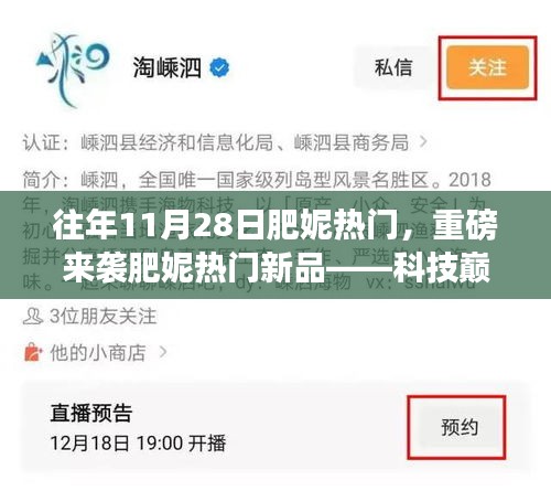 科技巔峰新品發布，肥妮智能革命重磅來襲，11月28日掀起智能熱潮！