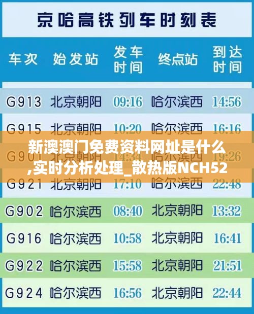 新澳澳門免費(fèi)資料網(wǎng)址是什么,實(shí)時(shí)分析處理_散熱版NCH52.743