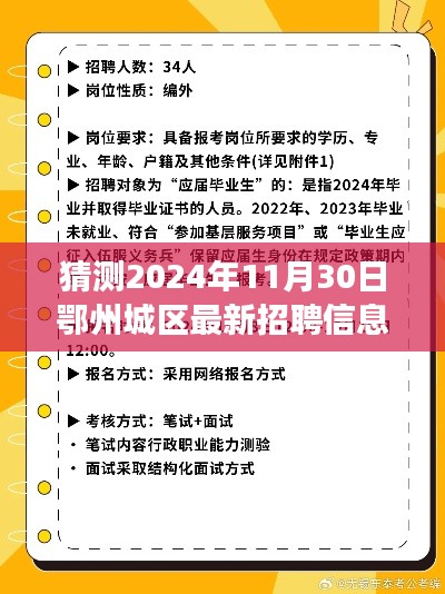 2024年鄂州城區(qū)招聘展望與深度評(píng)測(cè)，最新信息及未來(lái)趨勢(shì)預(yù)測(cè)
