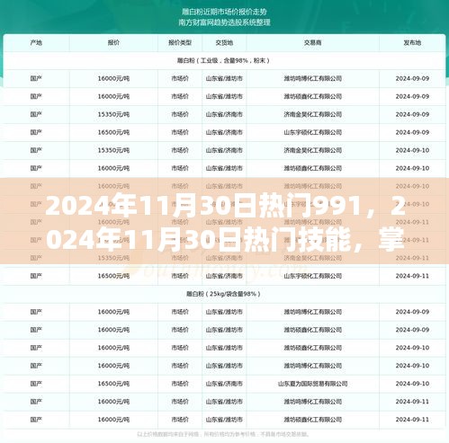 掌握熱門技能，2024年11月30日熱門任務全攻略詳解