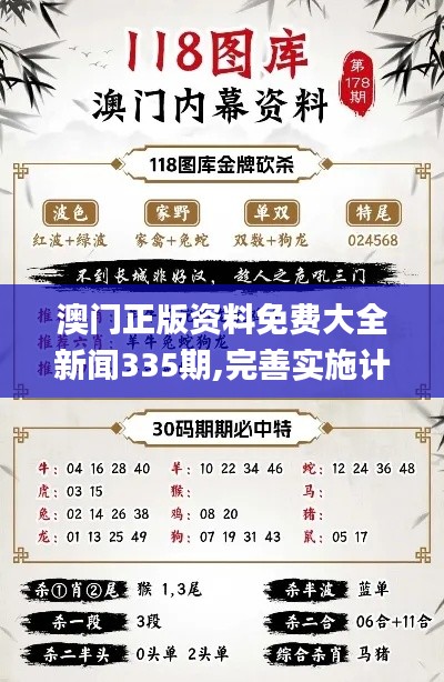 澳門正版資料免費大全新聞335期,完善實施計劃_RBS10.187極致版