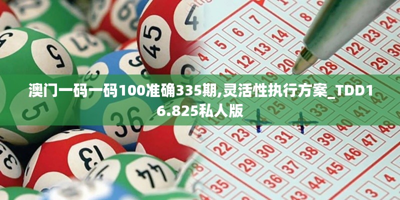澳門一碼一碼100準確335期,靈活性執行方案_TDD16.825私人版