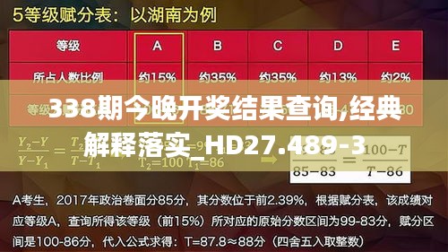 338期今晚開獎結(jié)果查詢,經(jīng)典解釋落實_HD27.489-3