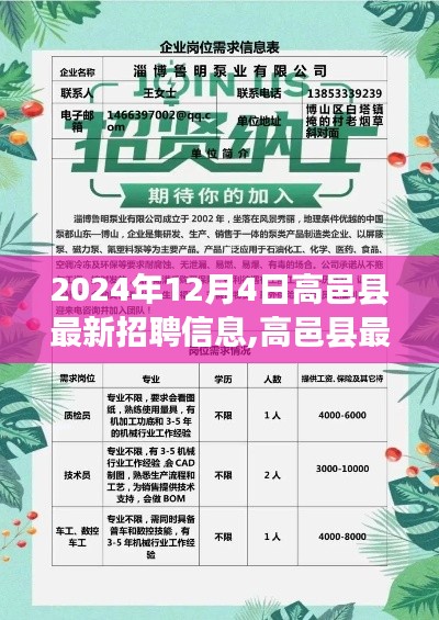 高邑縣最新招聘啟事，與自然共舞，啟程心靈之旅（2024年12月4日）