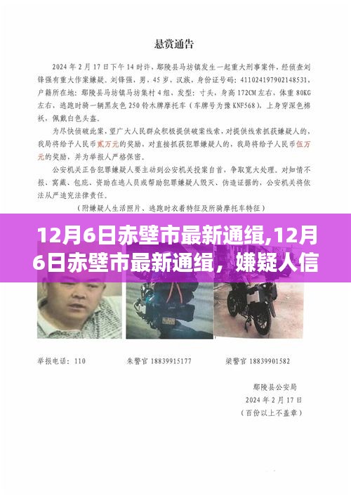 赤壁市最新通緝嫌疑人信息詳解與公眾防范指南（12月6日更新）