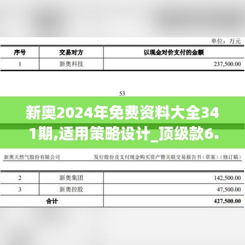 新奧2024年免費(fèi)資料大全341期,適用策略設(shè)計(jì)_頂級(jí)款6.285