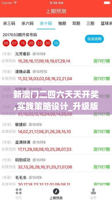 新澳門二四六天天開獎,實踐策略設計_升級版3.598