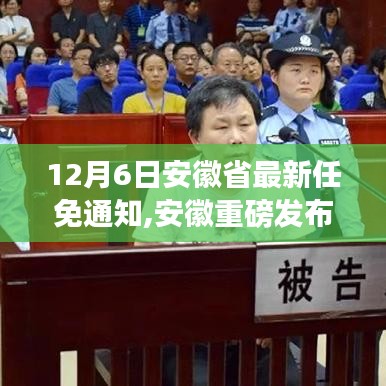 12月6日安徽省最新任免通知,安徽重磅發(fā)布，12月6日最新任免通知科技新品，革新生活體驗(yàn)的高科技神器