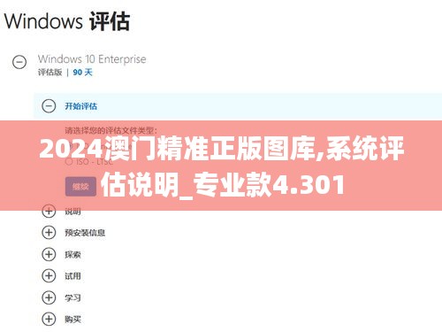 2024澳門精準正版圖庫,系統(tǒng)評估說明_專業(yè)款4.301