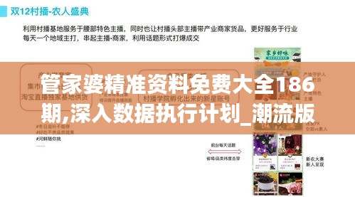 管家婆精準資料免費大全186期,深入數據執行計劃_潮流版2.568
