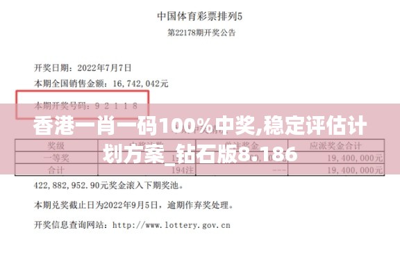 香港一肖一碼100%中獎,穩定評估計劃方案_鉆石版8.186