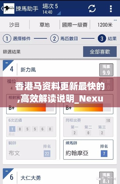 香港馬資料更新最快的,高效解讀說明_Nexus2.301