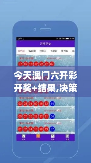 今天澳門六開彩開獎+結果,決策信息解析說明_動態版4.898