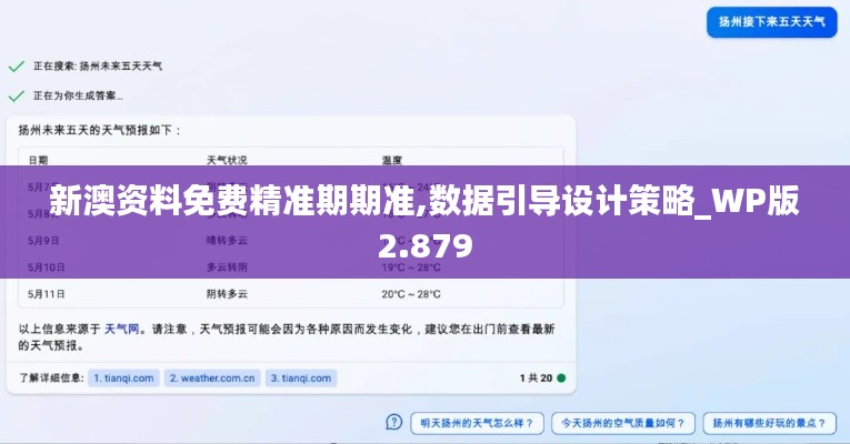 新澳資料免費精準期期準,數據引導設計策略_WP版2.879