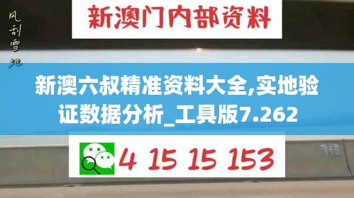 新澳六叔精準(zhǔn)資料大全,實(shí)地驗(yàn)證數(shù)據(jù)分析_工具版7.262