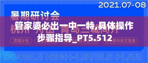 管家婆必出一中一特,具體操作步驟指導_PT5.512