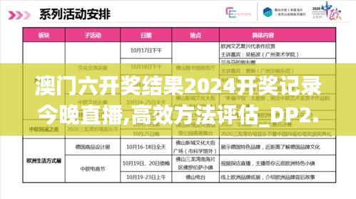 澳門六開獎(jiǎng)結(jié)果2024開獎(jiǎng)記錄今晚直播,高效方法評(píng)估_DP2.832