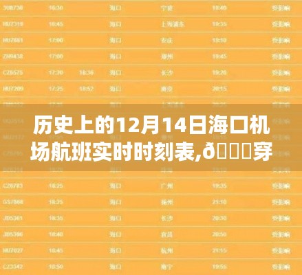 歷史上的12月14日海口機場航班實時動態，穿越時空的航班體驗之旅