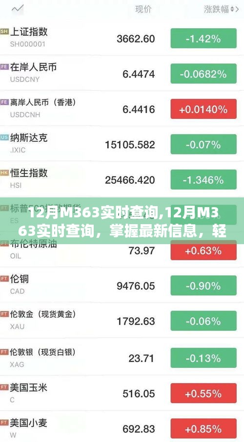 12月M363實時查詢，最新信息一手掌握，輕松管理