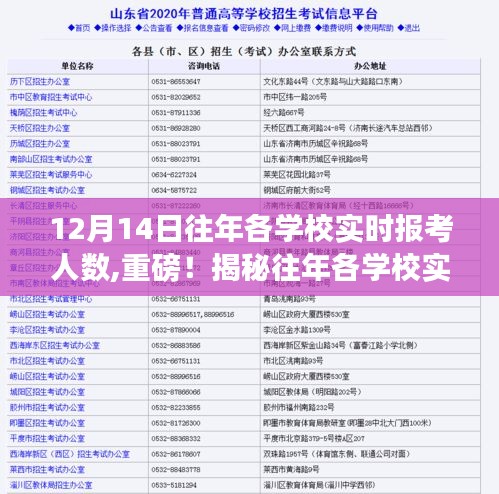 揭秘往年各學(xué)校實(shí)時(shí)報(bào)考人數(shù)背后的真相，12月14日?qǐng)?bào)考大戰(zhàn)紀(jì)實(shí)