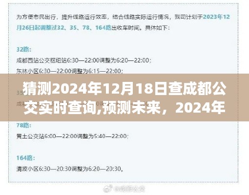 2024年成都公交實時查詢系統展望，預測未來的公交出行體驗與技術創新探索