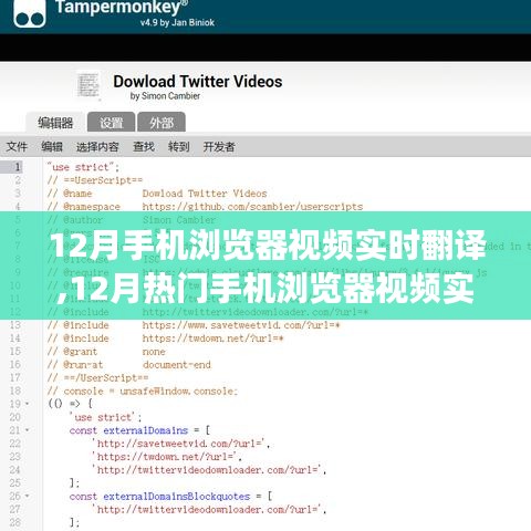 12月手機瀏覽器視頻實時翻譯功能深度解析